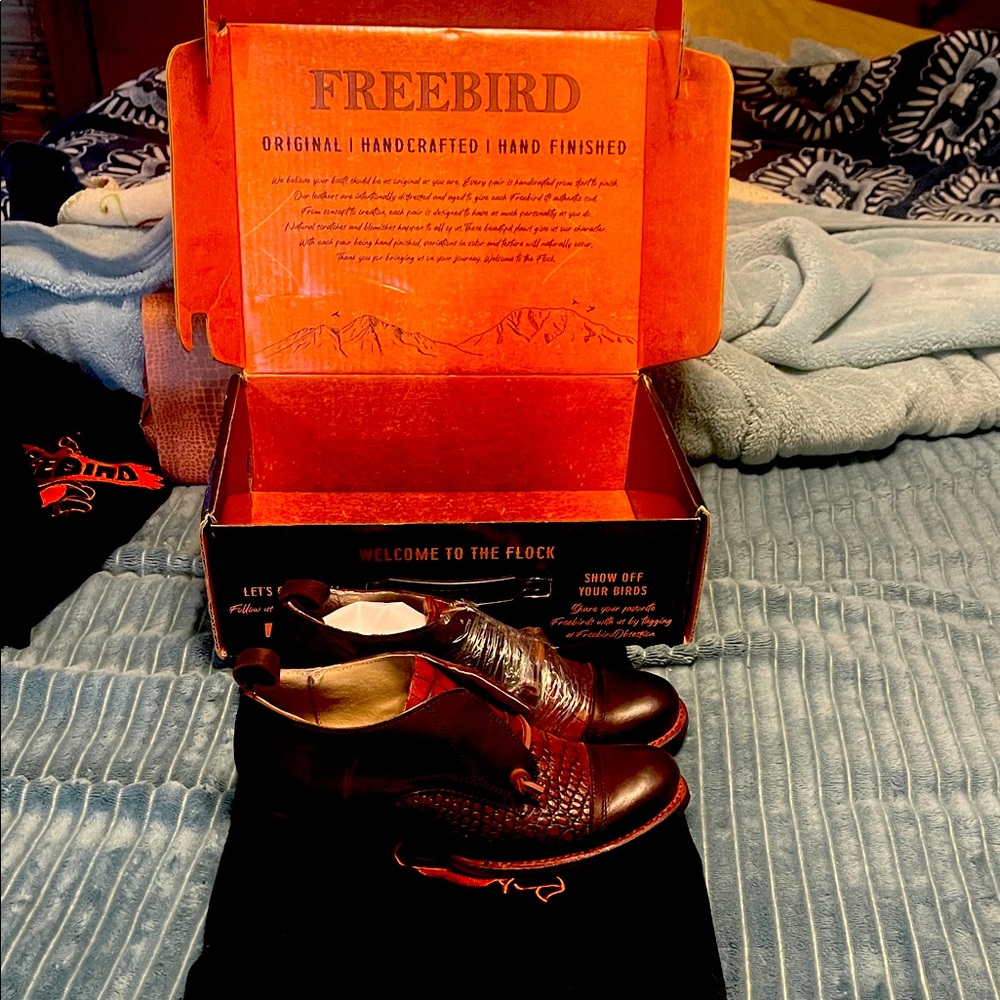 Freebird Brown Leather Flats